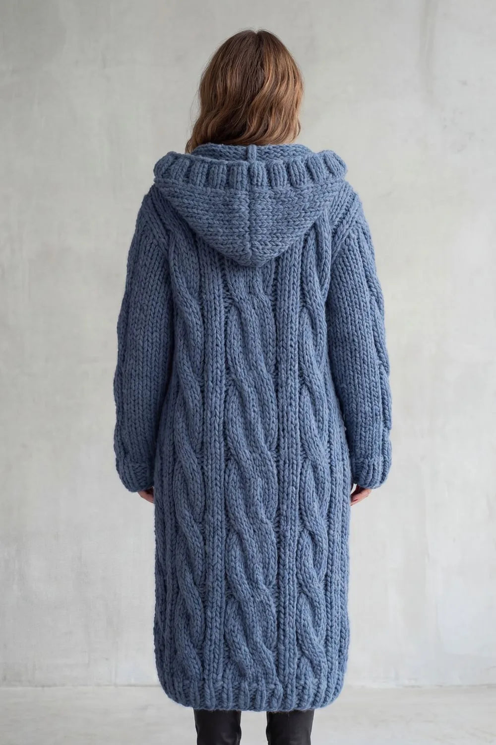 Florence | Women's Longline Hooded Cardigan | Button Front · Trendzeo