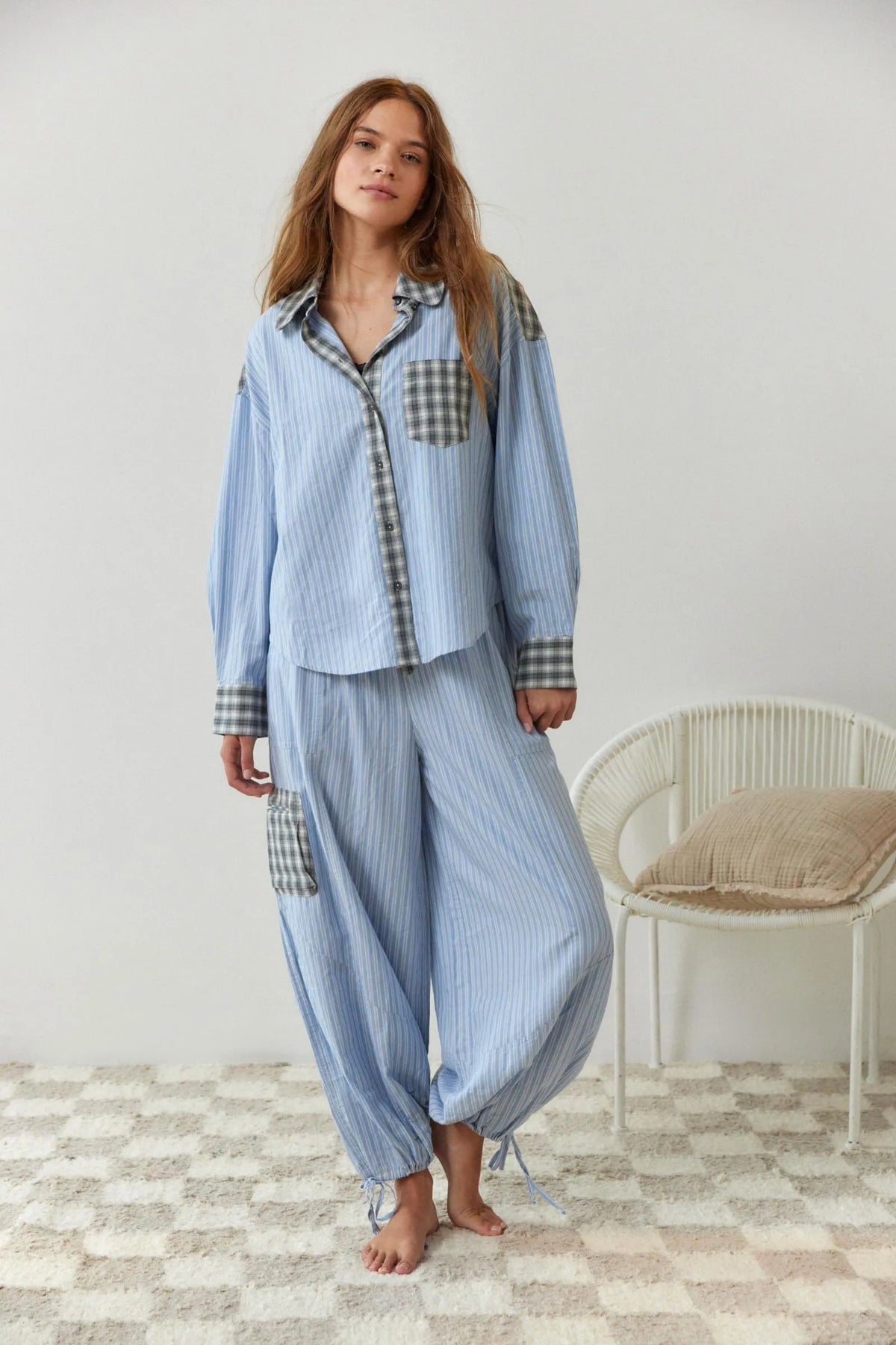 Freya | Women's Button-Front Shirt | Chest Pocket · Trendzeo