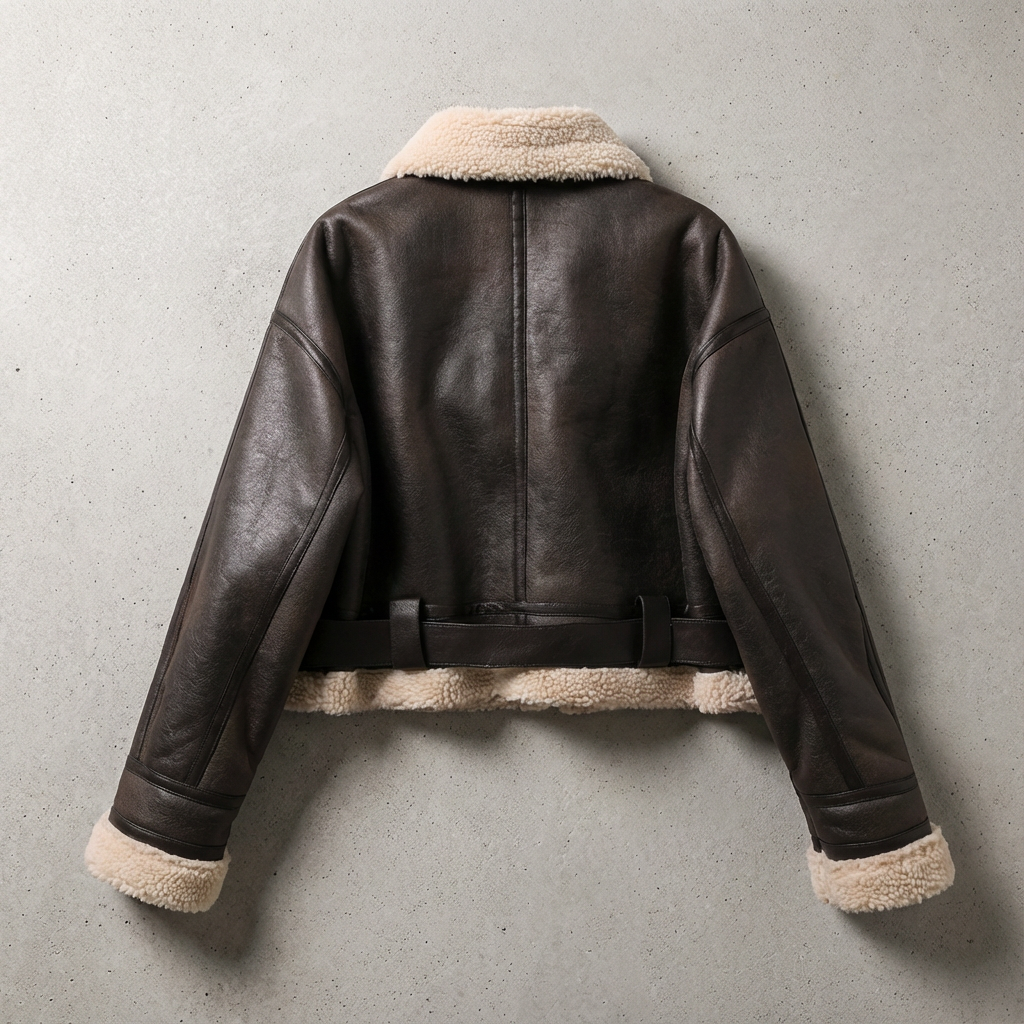 Harriet | Women's Aviator Jacket | Belted Waist · Trendzeo