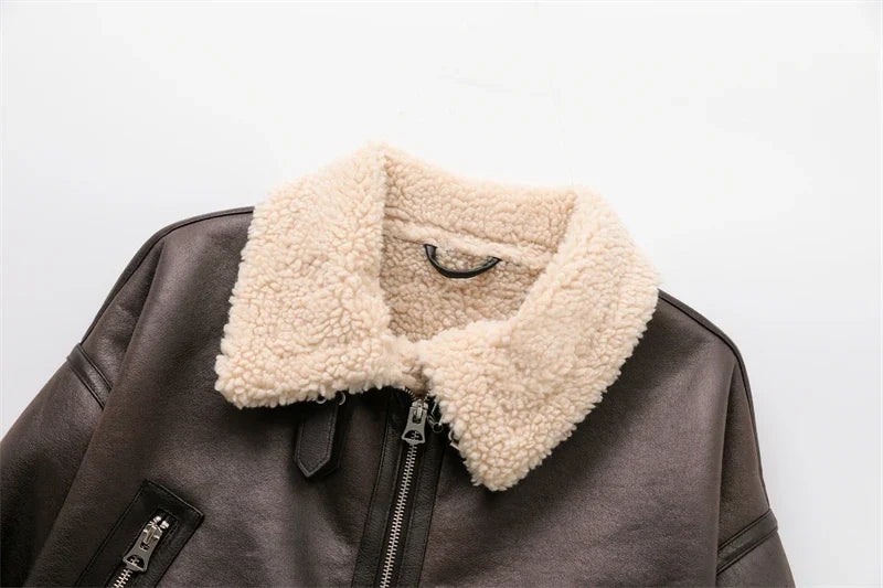 Harriet | Women's Aviator Jacket | Belted Waist · Trendzeo