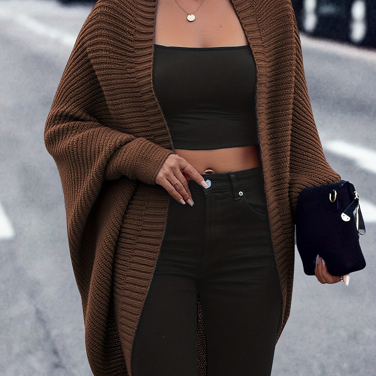 Isla | Women's Oversized Cardigan | Open Front · Trendzeo