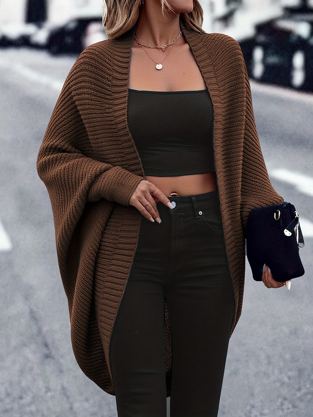 Isla | Women's Oversized Cardigan | Open Front · Trendzeo