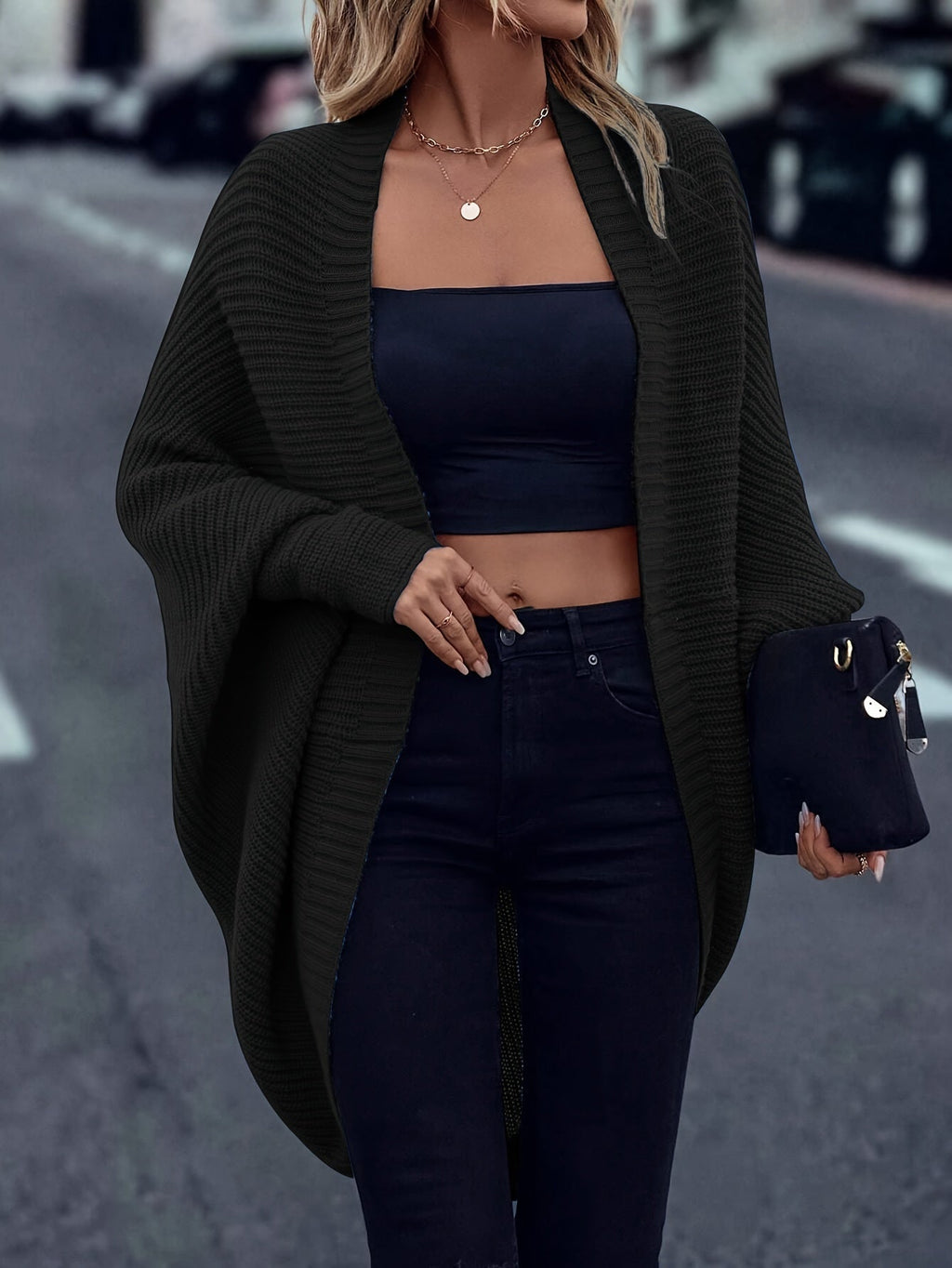 Isla | Women's Oversized Cardigan | Open Front · Trendzeo