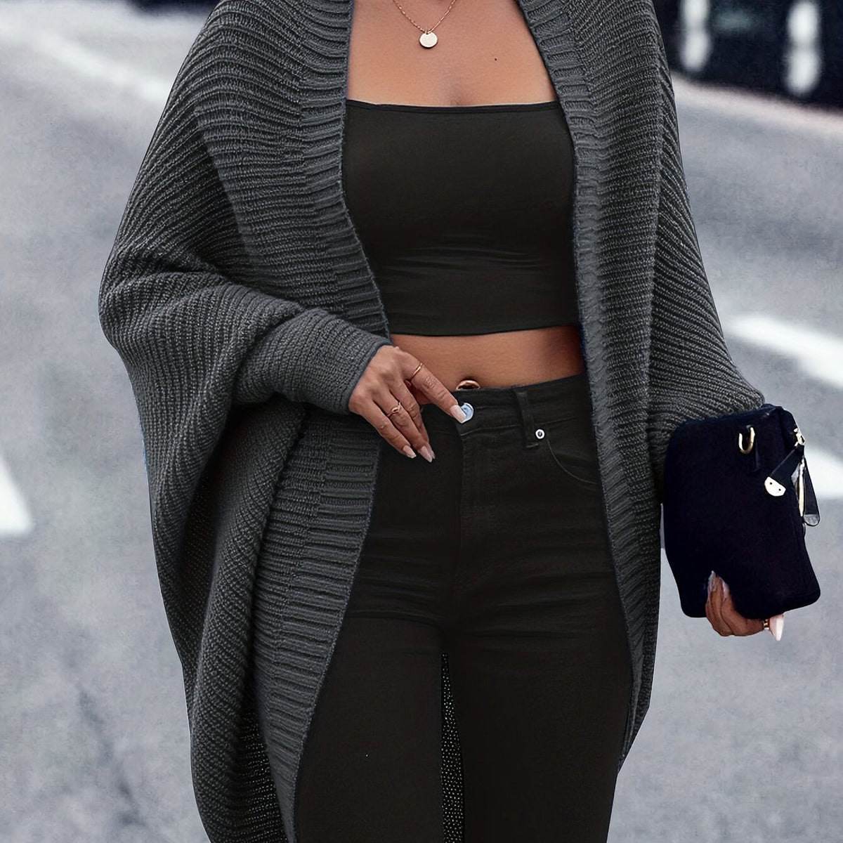 Isla | Women's Oversized Cardigan | Open Front · Trendzeo