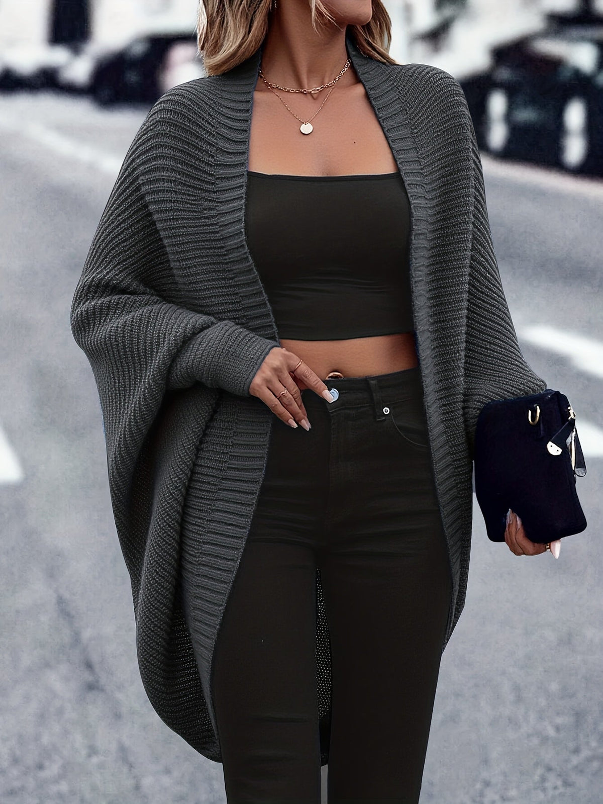 Isla | Women's Oversized Cardigan | Open Front · Trendzeo