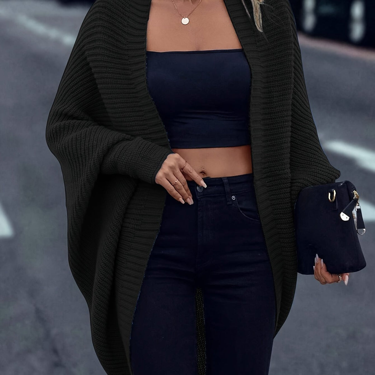 Isla | Women's Oversized Cardigan | Open Front · Trendzeo