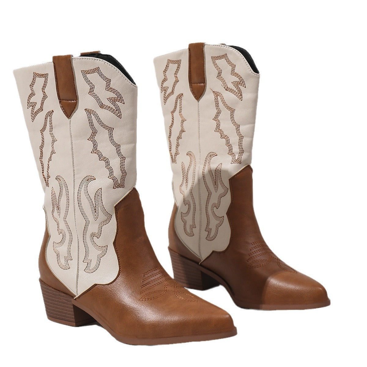 Isla | Women's Western Cowboy Boots | Embroidered Detail · Trendzeo