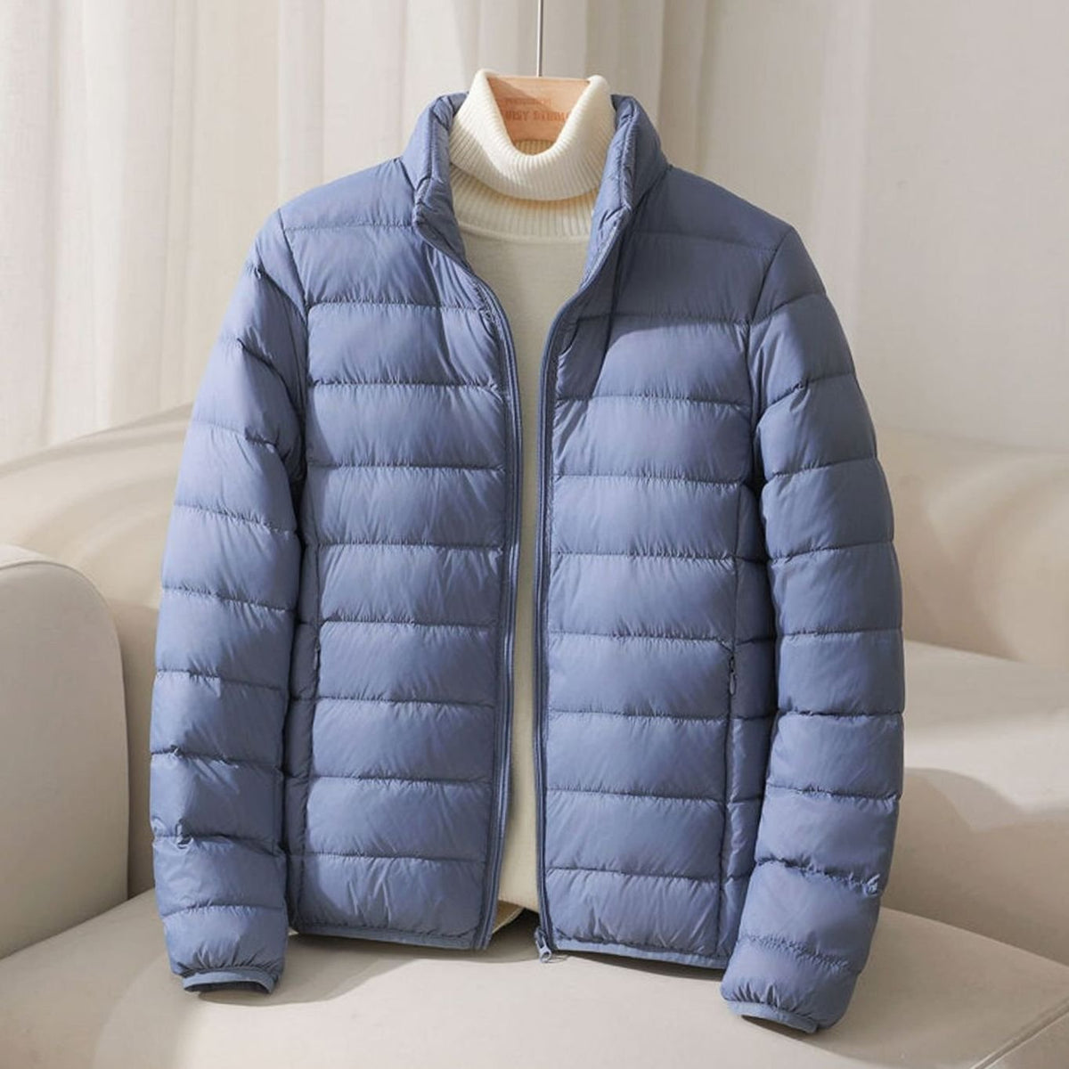 Isla | Women's Zip-Up Puffer Jacket | Funnel Neck · Trendzeo