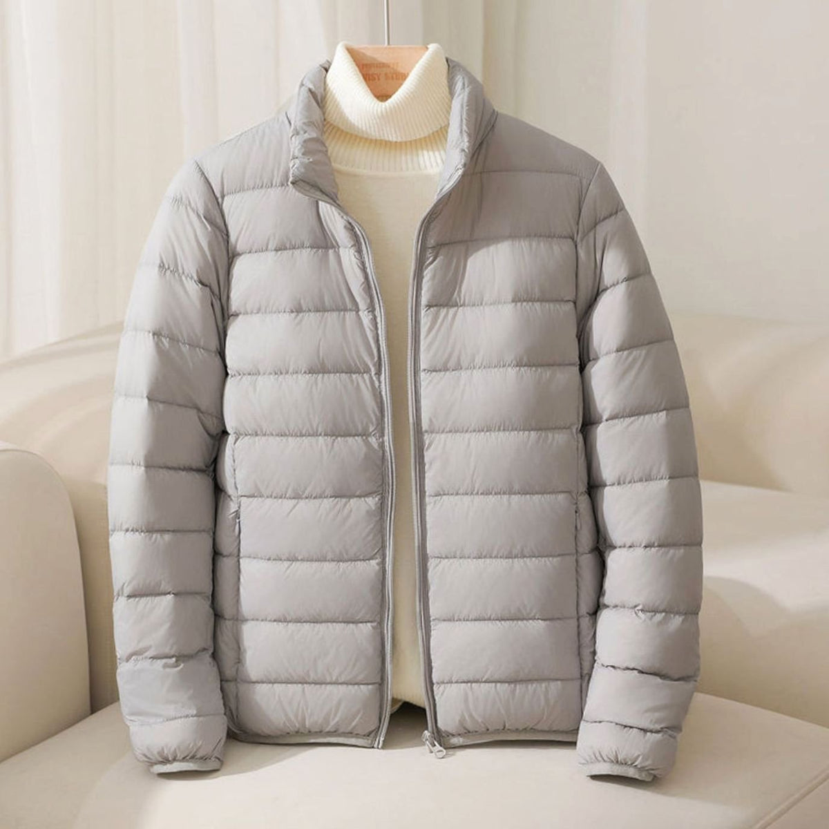 Isla | Women's Zip-Up Puffer Jacket | Funnel Neck · Trendzeo