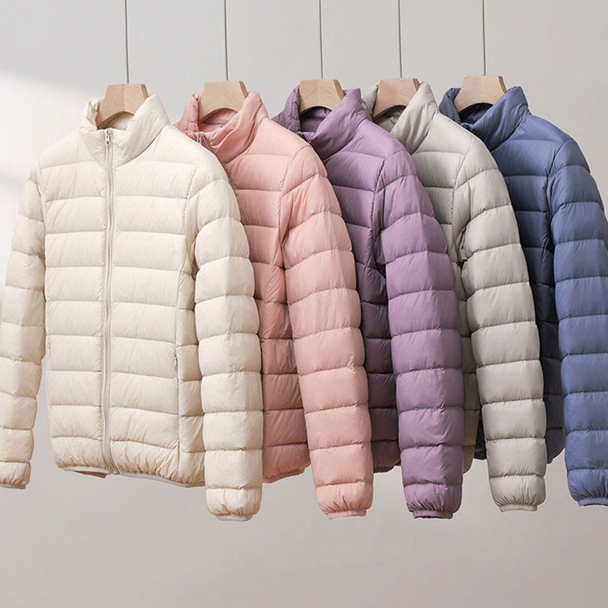 Isla | Women's Zip-Up Puffer Jacket | Funnel Neck · Trendzeo