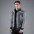 George | Men’s Panelled Zip Jacket | High Collar Long Sleeves-Trendzeo