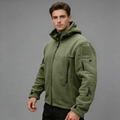 Jack | Men’s Hooded Utility Jacket | Zip Front Multi Pocket-Trendzeo