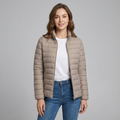 Sophie | Women’s Quilted Puffer Jacket | Zip Front High Collar-Trendzeo